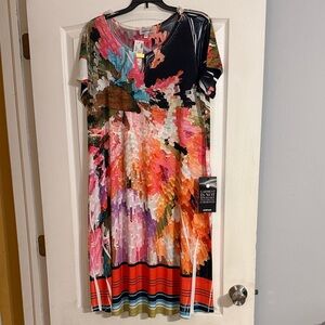 Avenue Multicolor Abstract Maxi Dress